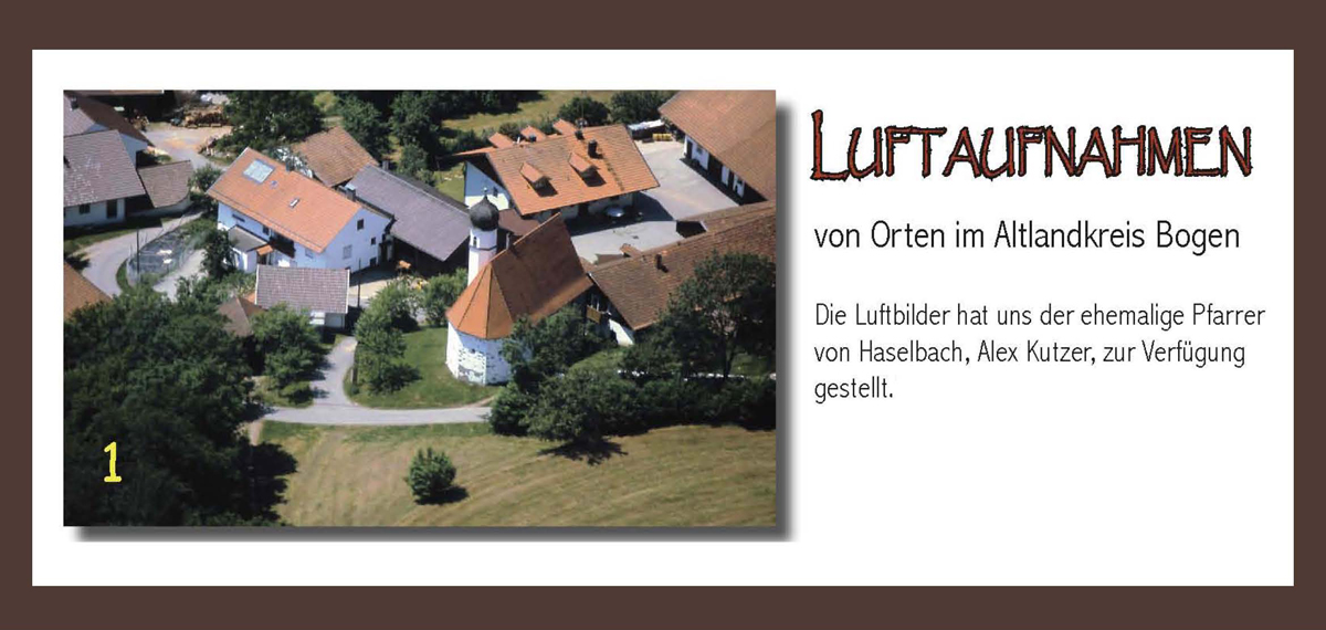 17 Luftaufnahmen von Orten des Altlandkreises Bogen