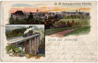 P05-Alt-Mitterfels-um-1900-als-Hauptmotiv---Ausschnitt-Eisenbahnbruecke