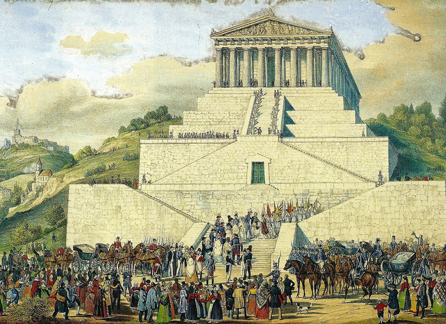 GustavKraus Einweihung Walhalla1842 wiki gemeinfrei