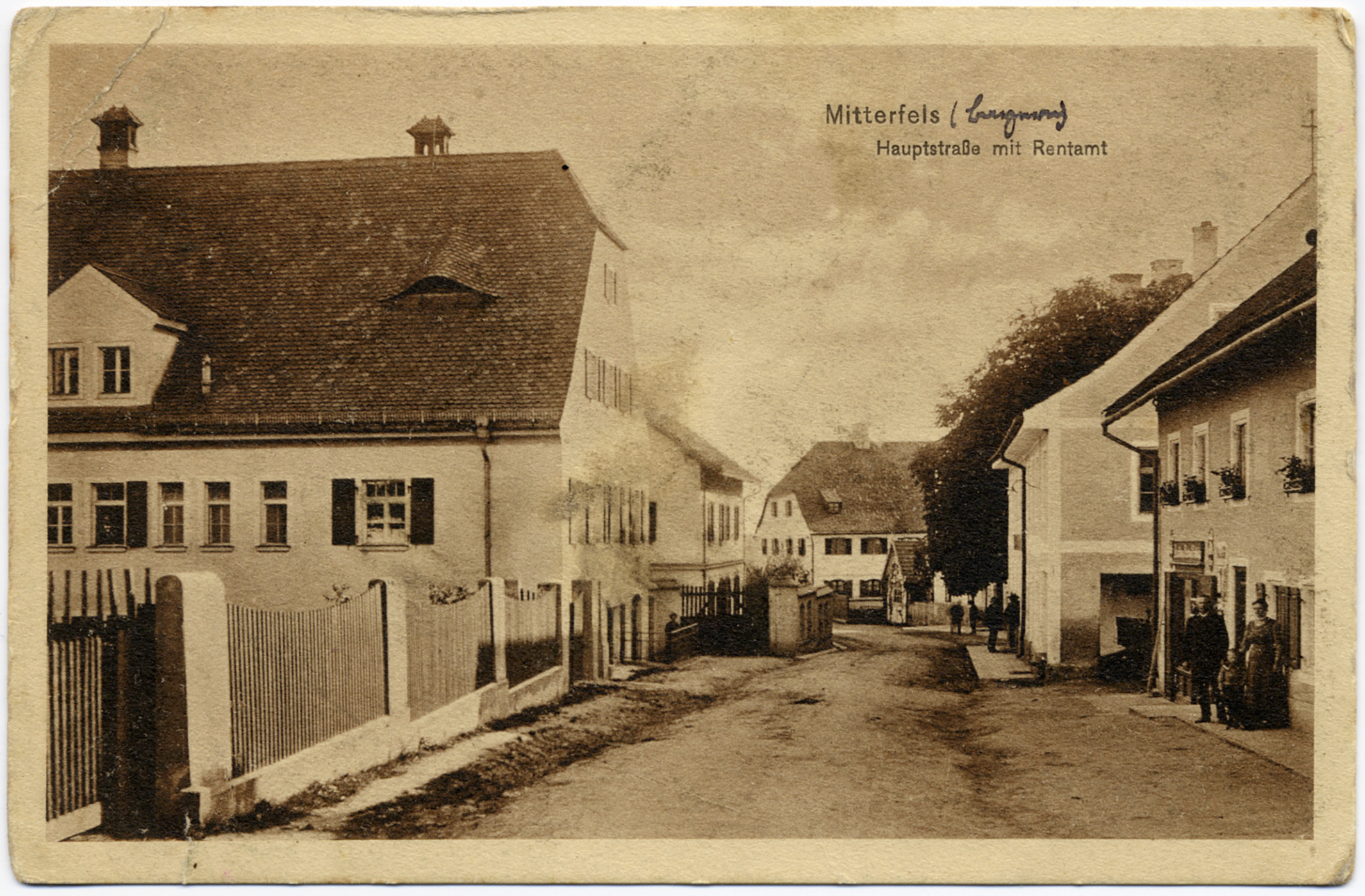 32 g Mitterfels Hauptstrae mit Rentamt 1914 Kernbichl