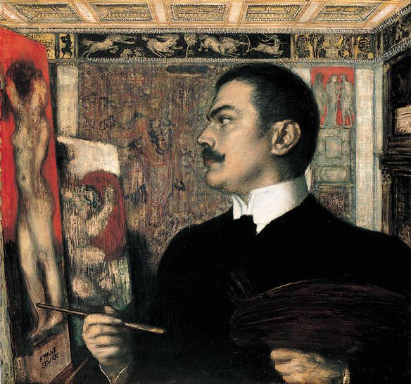 23 01 franz von stuck selbstbildnis im atelier
